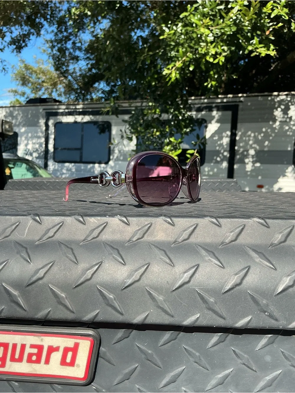 Women’s Purple Oversized Fashion Sunglasses – No Brand luxury glasses
